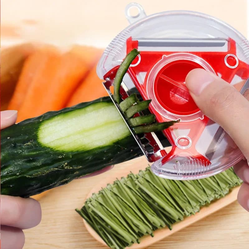 Набір овочечисток 3в1 Magic Trio Peeler: універсальна, для шаткування та соломки