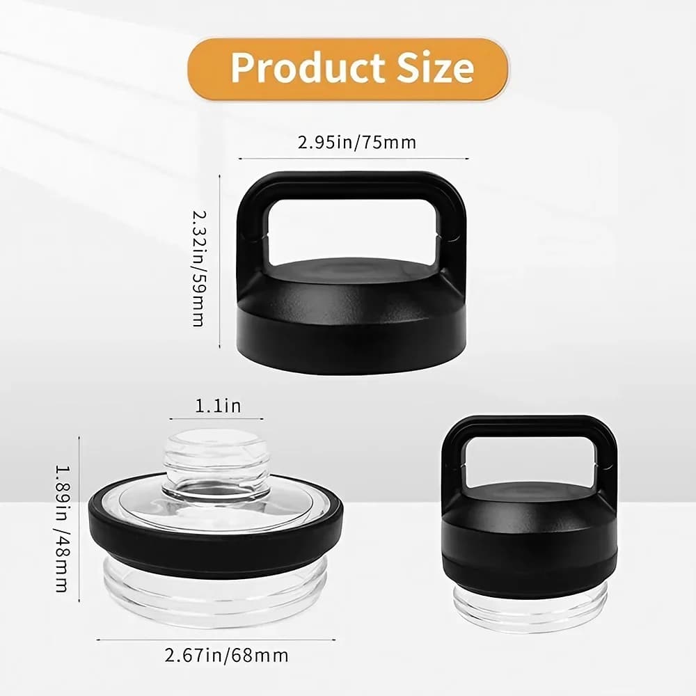 Змінна кришка Rambler Chug, 1/2/3 шт., сумісна з YT 18oz, 26oz, 36oz, 64oz