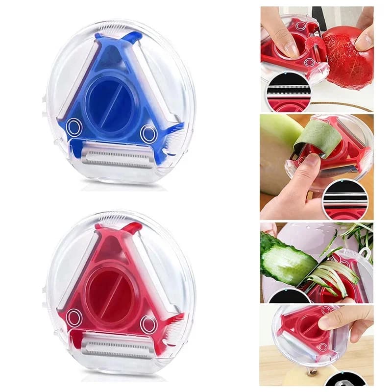 Набір овочечисток 3в1 Magic Trio Peeler: універсальна, для шаткування та соломки